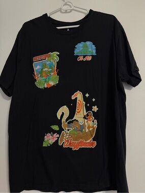 Disney Black Moana Graphic Short Sleeve Tee